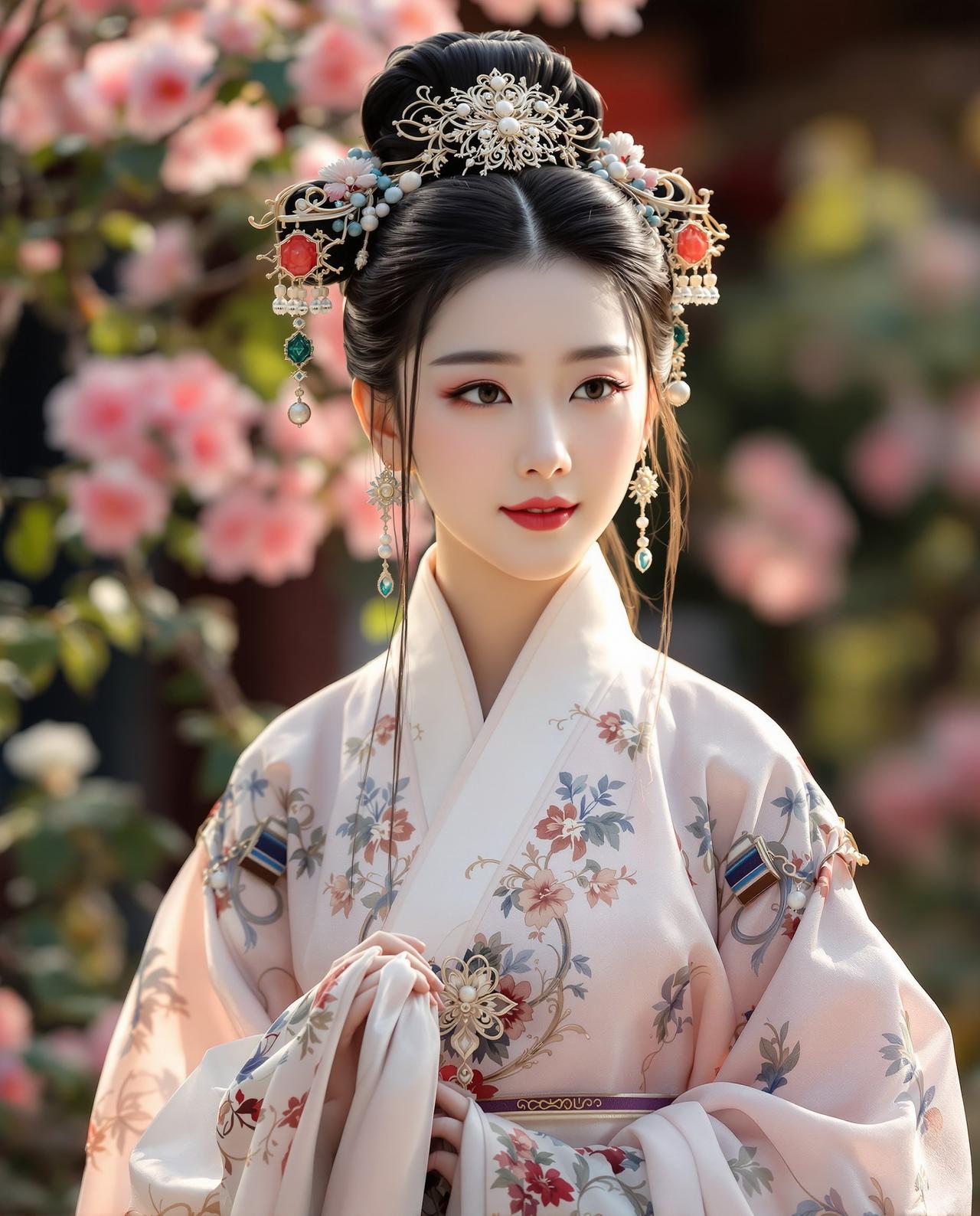 某当红小花古装造型惊艳全场